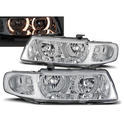 Scheinwerfer Angel Eyes Chrom passend für Seat Leon / Toledo 04.99-08.04