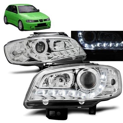 Scheinwerfer Daylight Chrom passend für Seat Ibiza/Cordoba 09.99-03.02