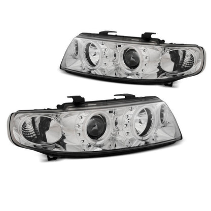 Scheinwerfer Angel Eyes CCFL Chrom passend für Seat Leon / Toledo 04.99-08.04
