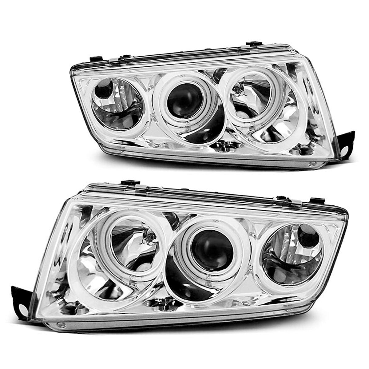 Scheinwerfer Angel Eyes Chrom passend für Skoda Fabia I 12.99-08