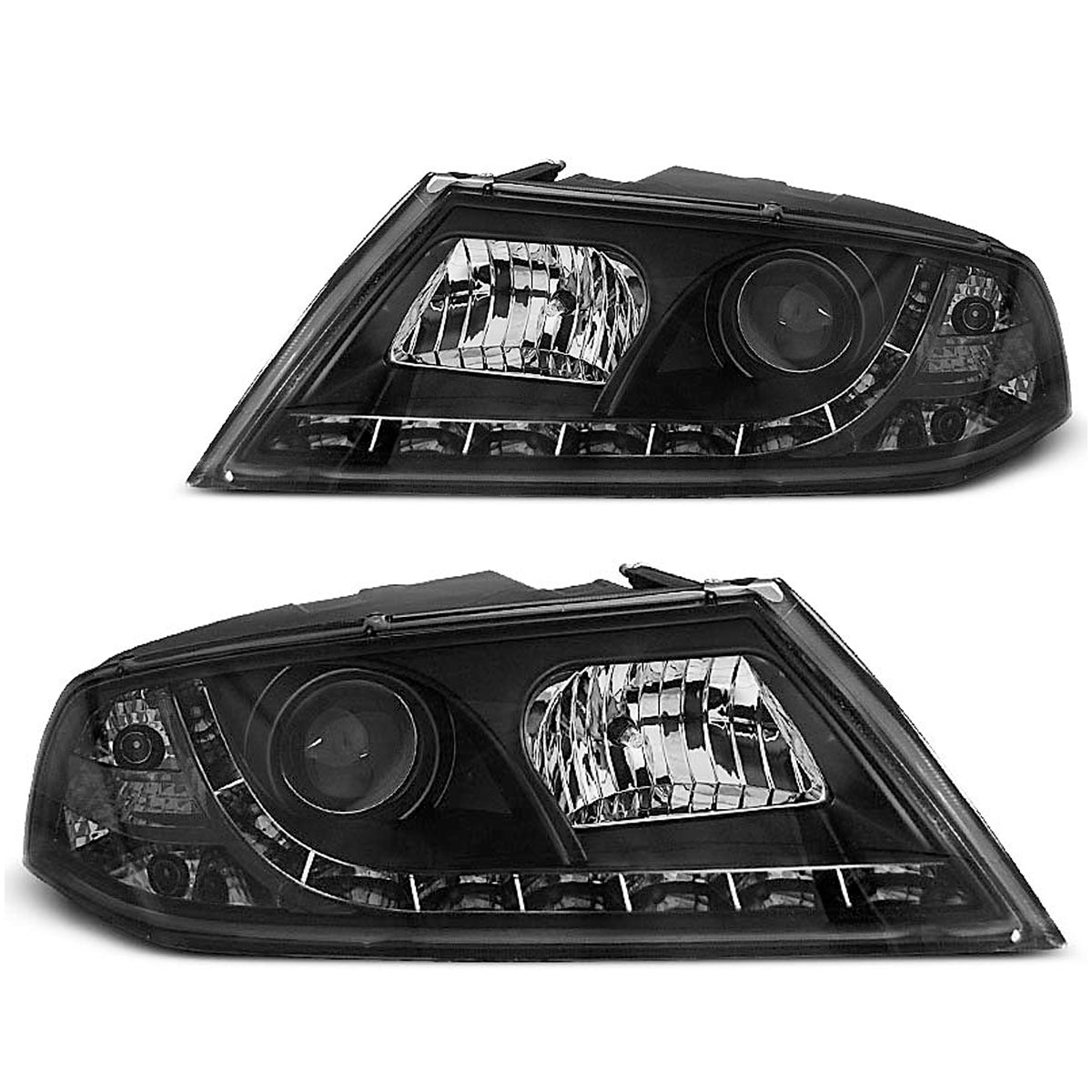 Scheinwerfer Tagfahrlicht Schwarz passend für Skoda Octavia 2 03.04-08