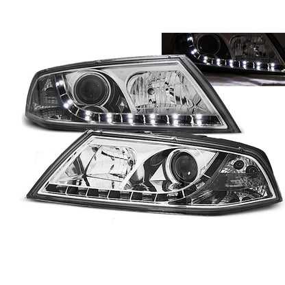 Xenon Scheinwerfer Tagfahrlicht Chrom passend für Skoda Octavia 2 03.04-08
