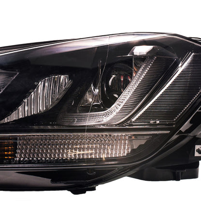 Halogen Scheinwerfer Schwarz Tagfahrlicht passend für VW Golf VII 2012-2017