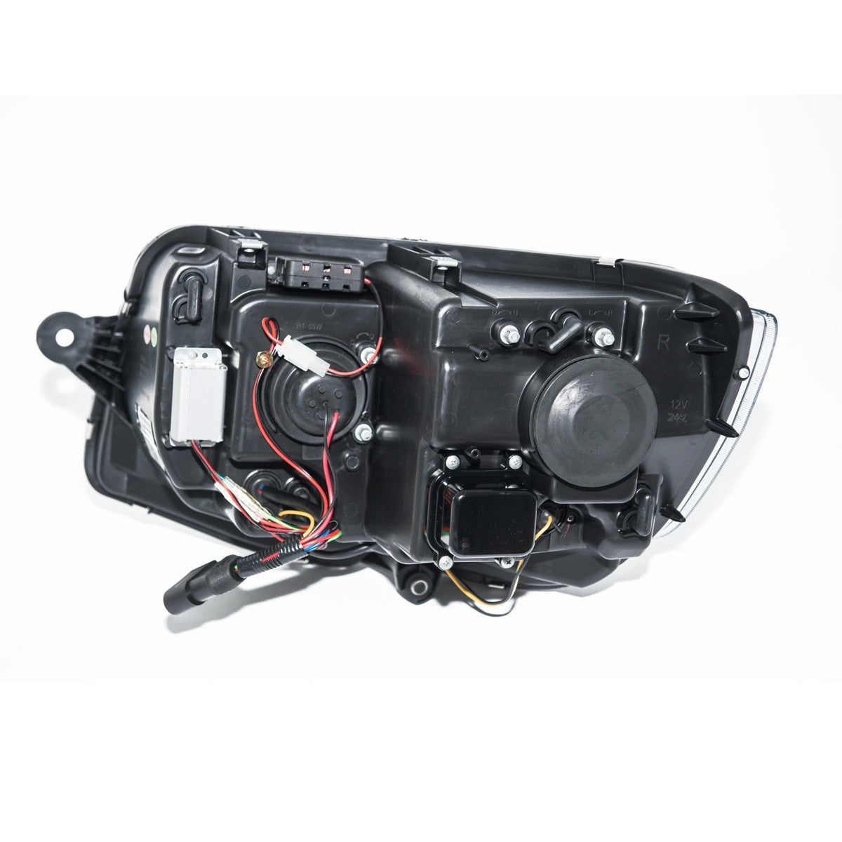 Scheinwerfer Halogen Schwarz mit Tagfahrlicht passend für VW Transporter Multivan T6 2015+