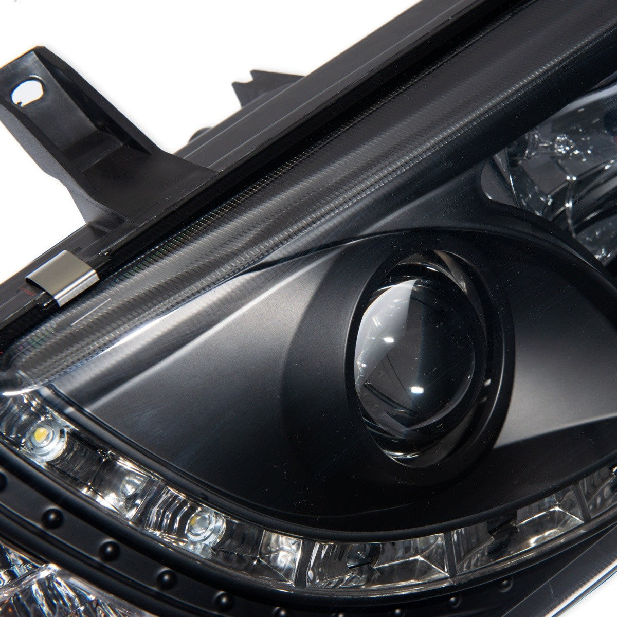 Halogen Scheinwerfer Set Schwarz passend für VW Transporter T4 1990-2003
