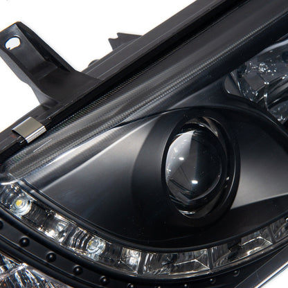 Halogen Scheinwerfer Set Schwarz passend für VW Transporter T4 1990-2003