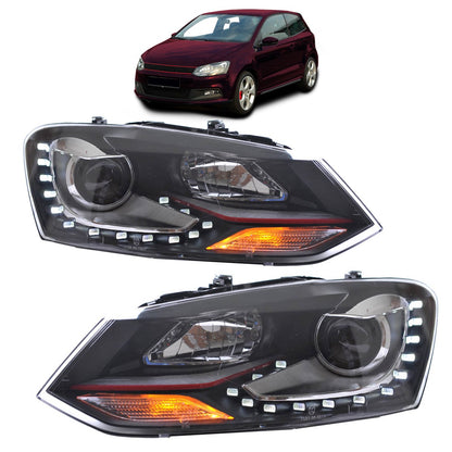 Xenon-Rot Scheinwerfer passend für VW Polo 6R 2009-2014