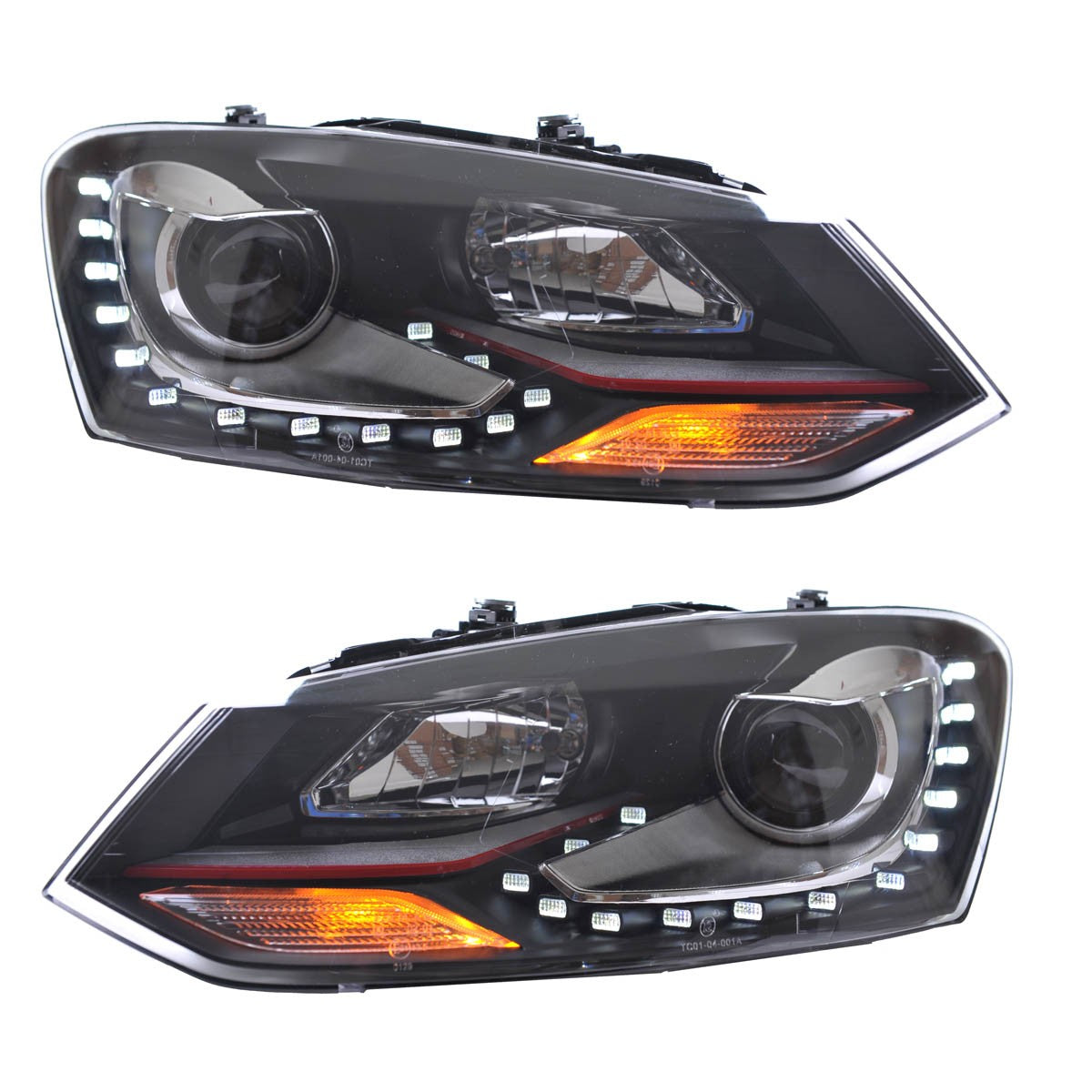 Xenon-Rot Scheinwerfer passend für VW Polo 6R 2009-2014