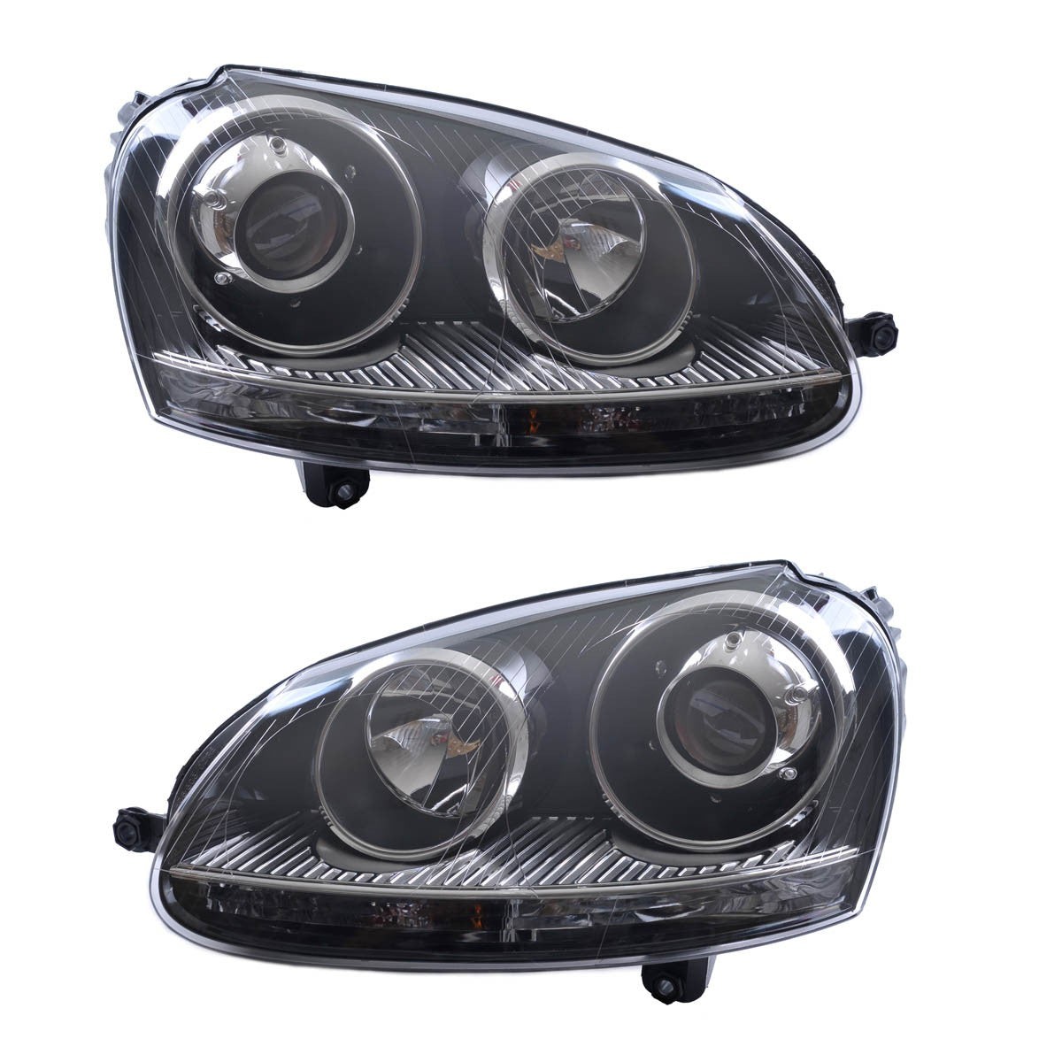 Scheinwerfer Xenon-Style H7/H7 Chrom passend für VW Golf 5 2003-2008