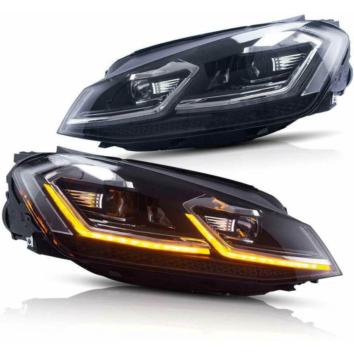 LED Dynamische Chrom Scheinwerfer passend für VW Golf 7 2012-2017