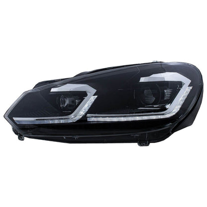 LED Dynamische Chrom-Scheinwerfer passend für VW Golf 6 2008-2012