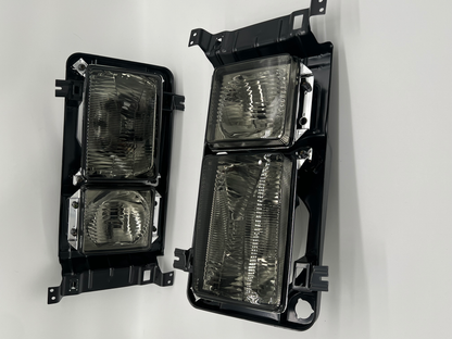 Quadratische Rauch Scheinwerfer Set passend für Volkswagen T3 1979-1992