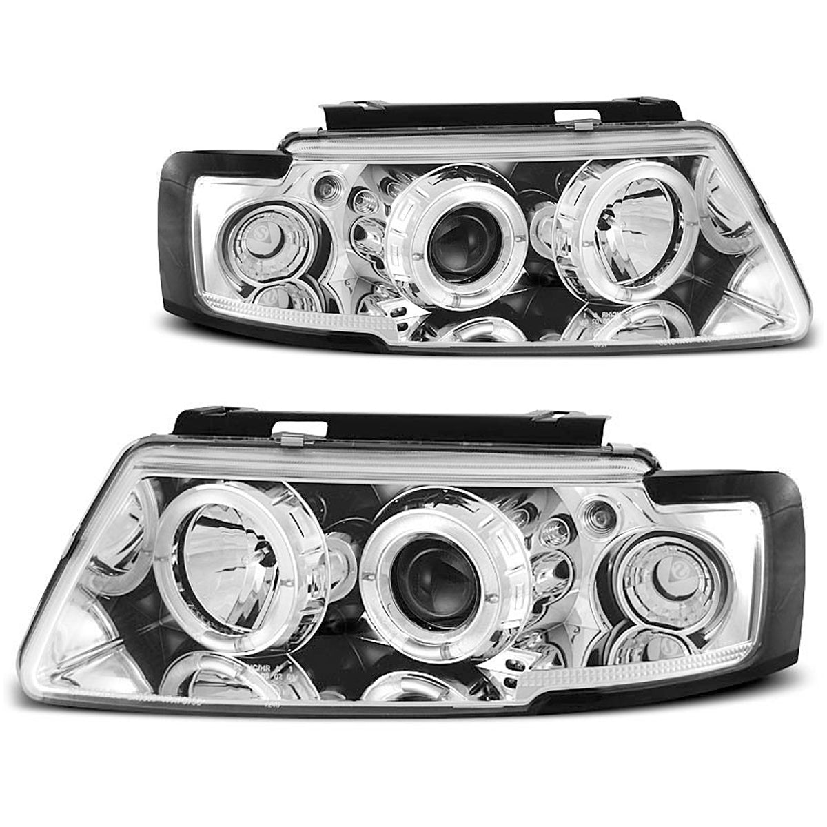 Scheinwerfer Angel Eyes Chrom passend für VW Passat B5 3B 11.96-08.00