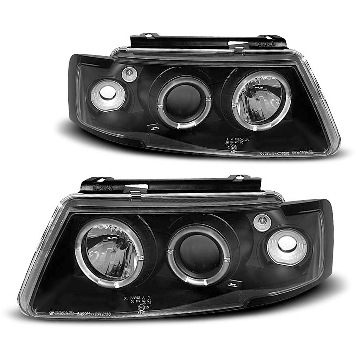 Scheinwerfer Angel Eyes Schwarz passend für VW Passat B5 3B 11.96-08.00