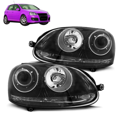 Scheinwerfer Sport Schwarz passend für VW Golf 5 10.03-09