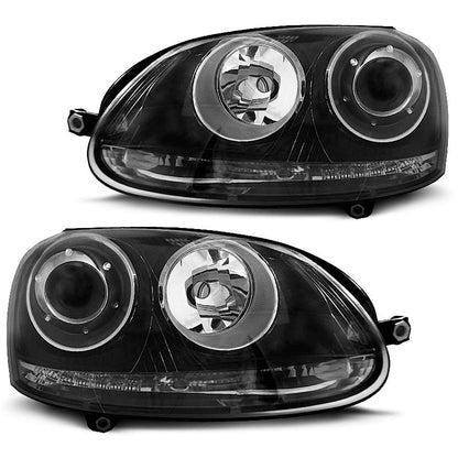 Scheinwerfer Sport Schwarz passend für VW Golf 5 10.03-09