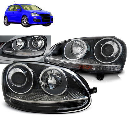 Scheinwerfer Sport Schwarz passend für VW Golf 5 10.03-09