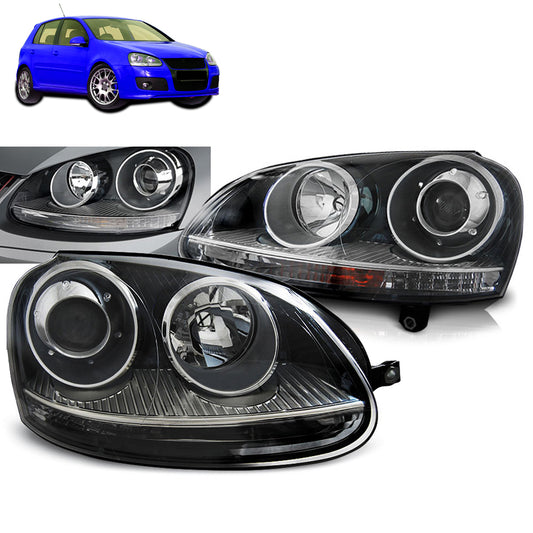 Scheinwerfer Sport Schwarz passend für VW Golf 5 10.03-09
