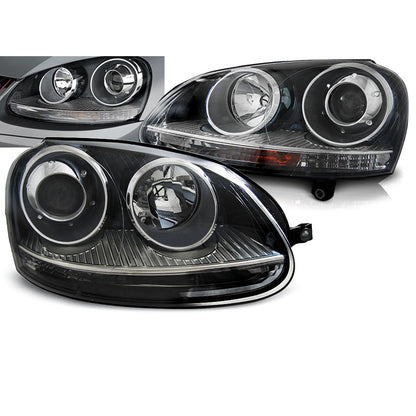 Scheinwerfer Sport Schwarz passend für VW Golf 5 10.03-09