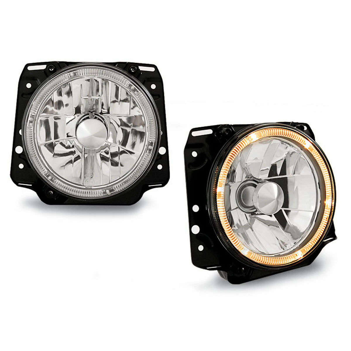 Scheinwerfer Angel Eyes Chrom passend für VW Golf II 2 08.83-08.91