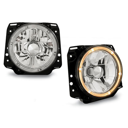 Scheinwerfer Angel Eyes Chrom passend für VW Golf II 2 08.83-08.91