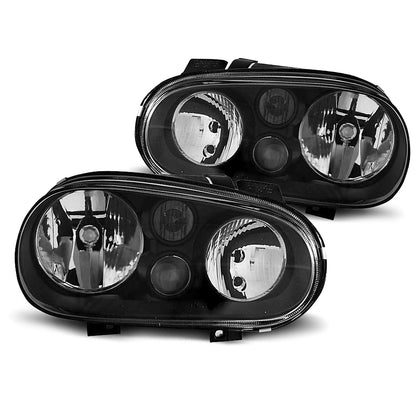 Scheinwerfer Schwarz passend für VW Golf 4 09.97-09.03