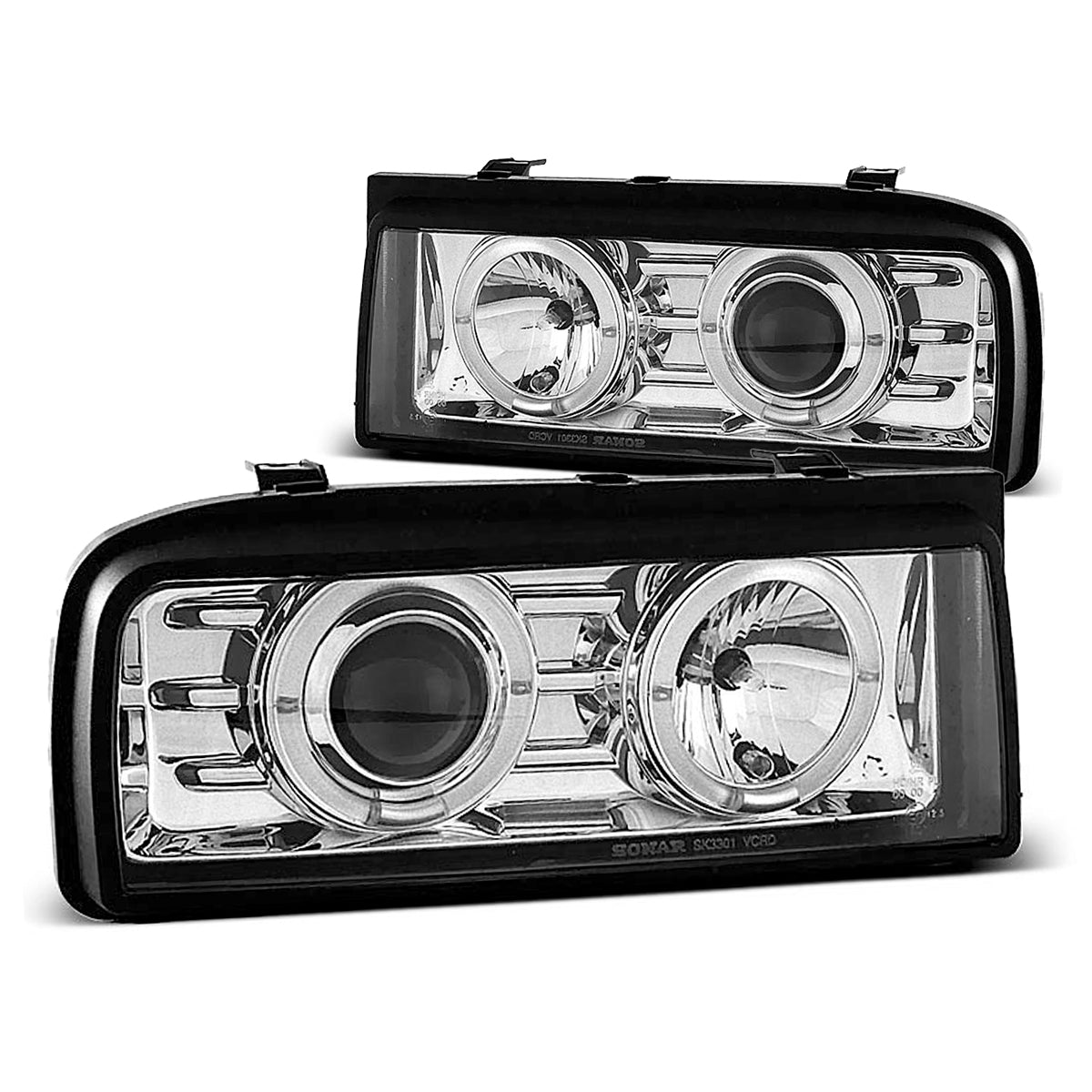 Scheinwerfer Angel Eyes Chrom passend für VW Corrado 88-95