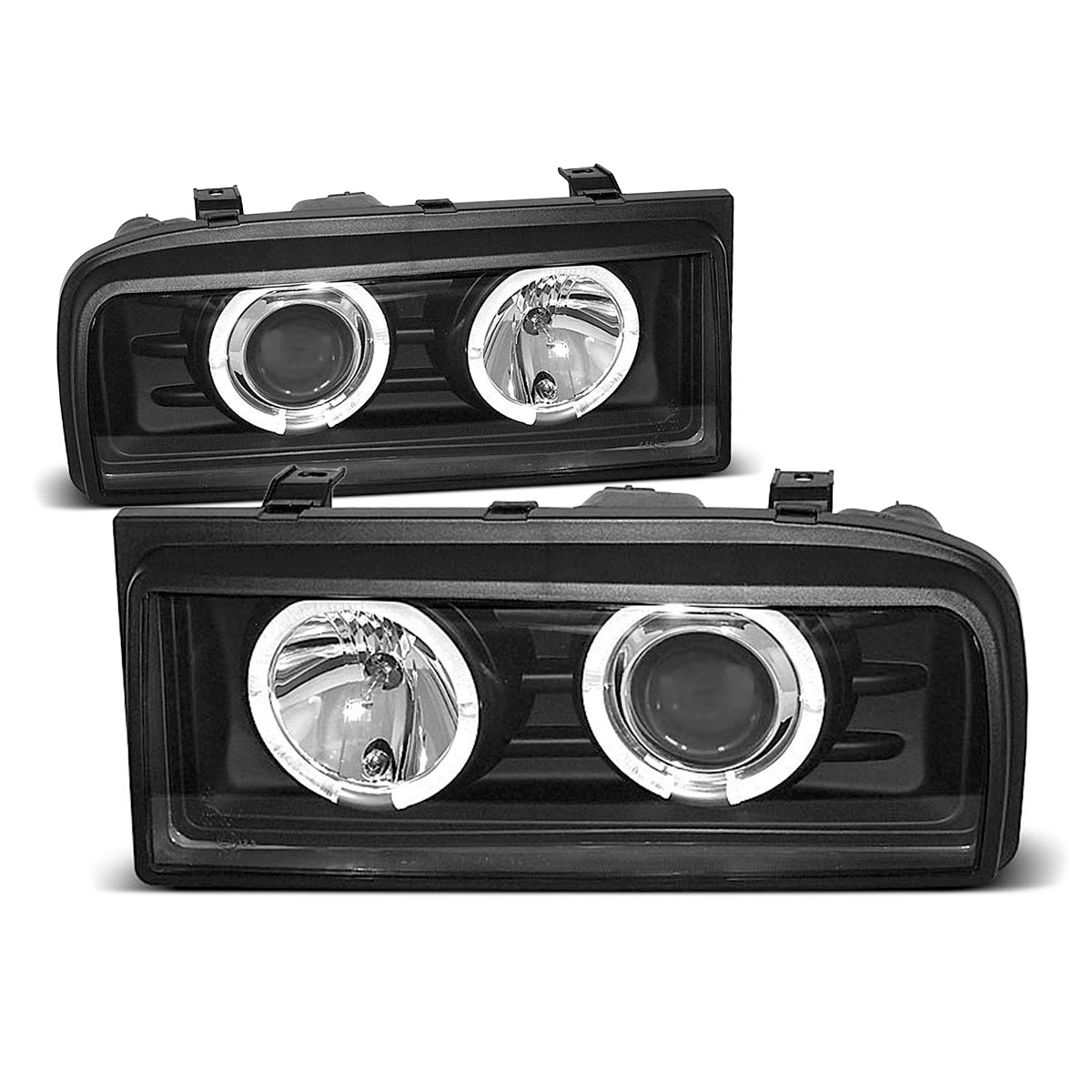 Scheinwerfer Angel Eyes Schwarz passend für VW Corrado 88-95