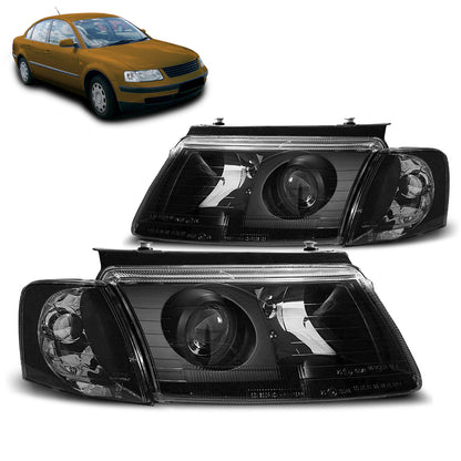 Scheinwerfer Schwarz passend für VW Passat B5 3B 11.96-08.00