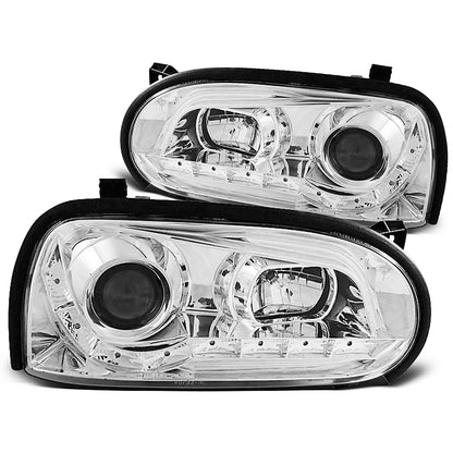 Scheinwerfer Daylight Chrom passend für VW Golf 3 09.91-08.97