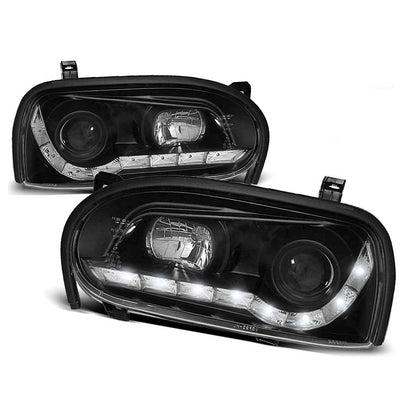 Scheinwerfer Daylight Schwarz passend für VW Golf 3 09.91-08.97