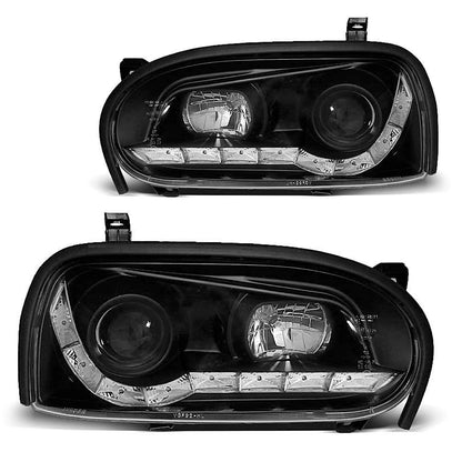 Scheinwerfer Daylight Schwarz passend für VW Golf 3 09.91-08.97