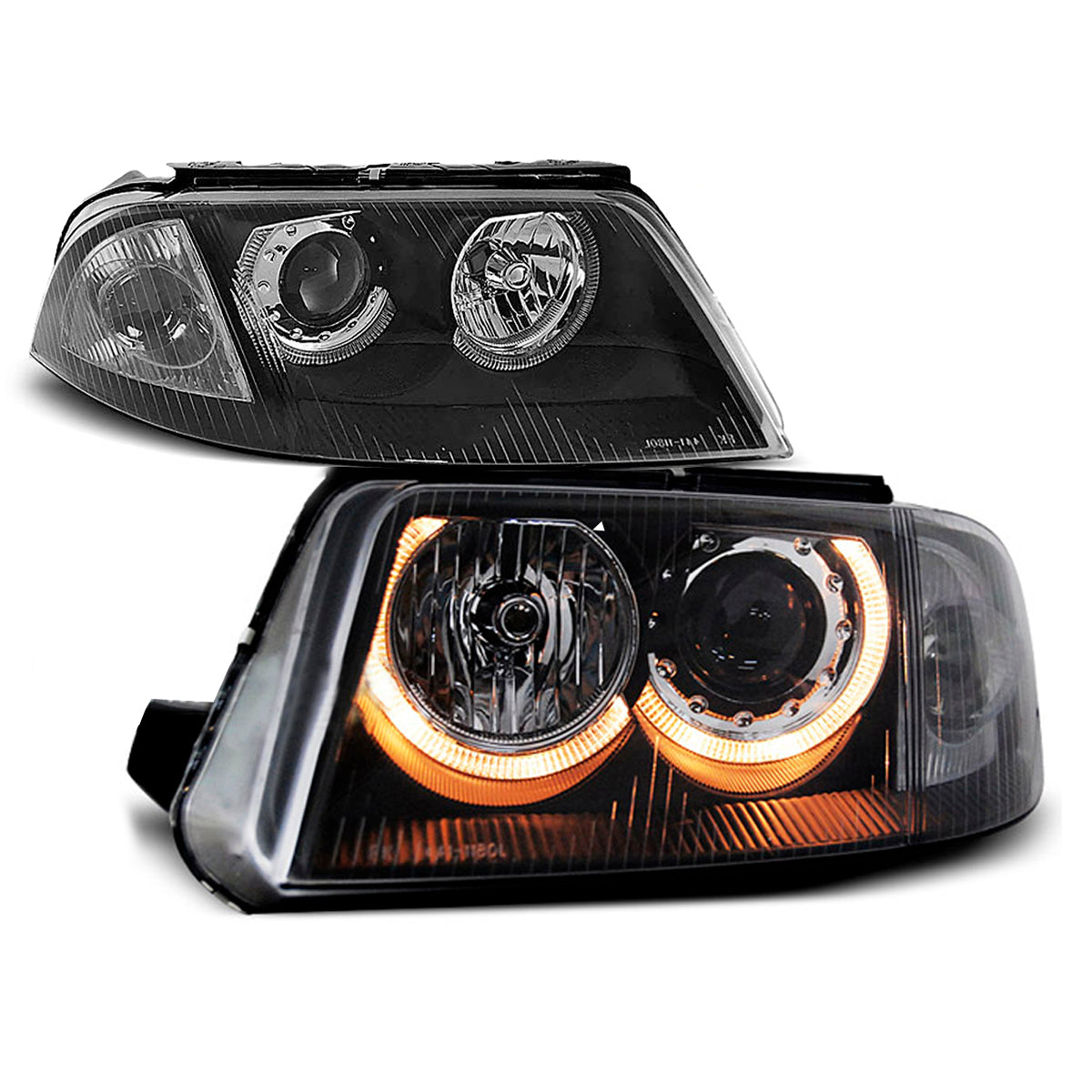 Scheinwerfer Angel Eyes Schwarz passend für VW Passat 3BG B5 FL 09.00-03.05