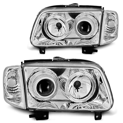 Scheinwerfer Angel Eyes Chrom passend für VW Polo 6N2 10.99-10.01
