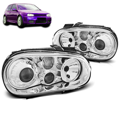 Scheinwerfer Sport Chrom passend für VW Golf 4 09.97-09.03