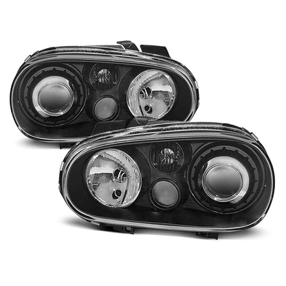 Scheinwerfer Sport Schwarz passend für VW Golf 4 09.97-09.03