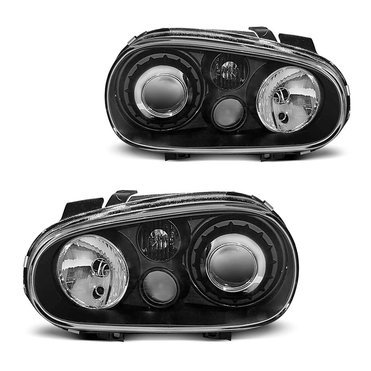 Scheinwerfer Sport Schwarz passend für VW Golf 4 09.97-09.03