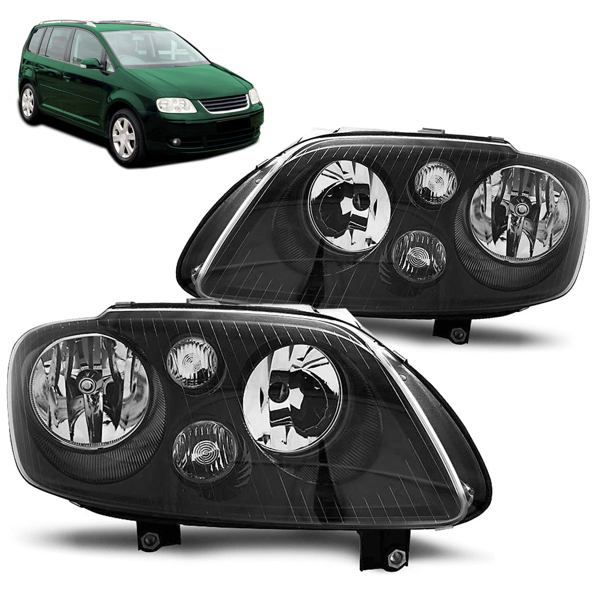 Scheinwerfer VW Touran 02.03-10.06 / Caddy Schwarz