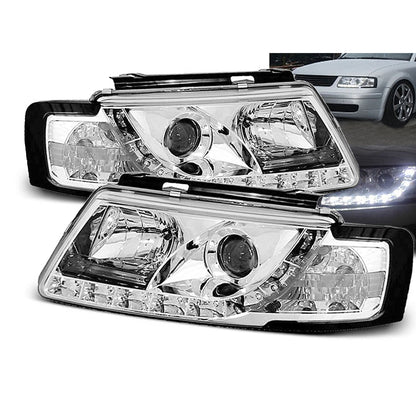 Scheinwerfer Daylight Chrom passend für VW Passat B5 3B 11.96-08.00