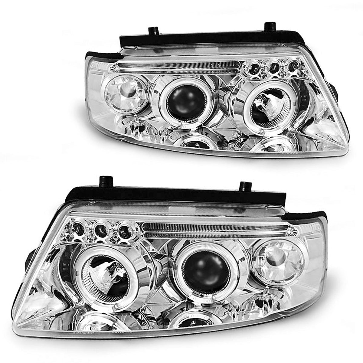 Scheinwerfer Angel Eyes Chrom passend für VW Passat B5 3B 11.96-08.00