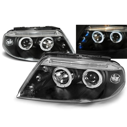Scheinwerfer Angel Eyes Schwarz passend für VW Passat 3BG 09.00-03.05