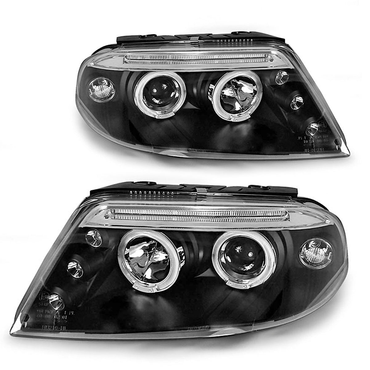 Scheinwerfer Angel Eyes Schwarz passend für VW Passat 3BG 09.00-03.05