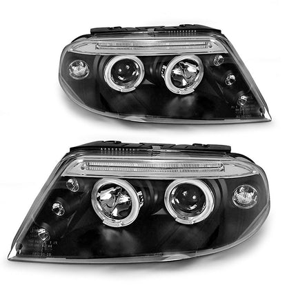 Scheinwerfer Angel Eyes Schwarz passend für VW Passat 3BG 09.00-03.05