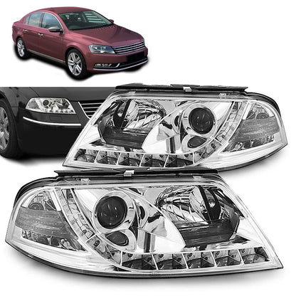 Scheinwerfer Daylight Chrom passend für VW Passat 3BG 09.00-03.05