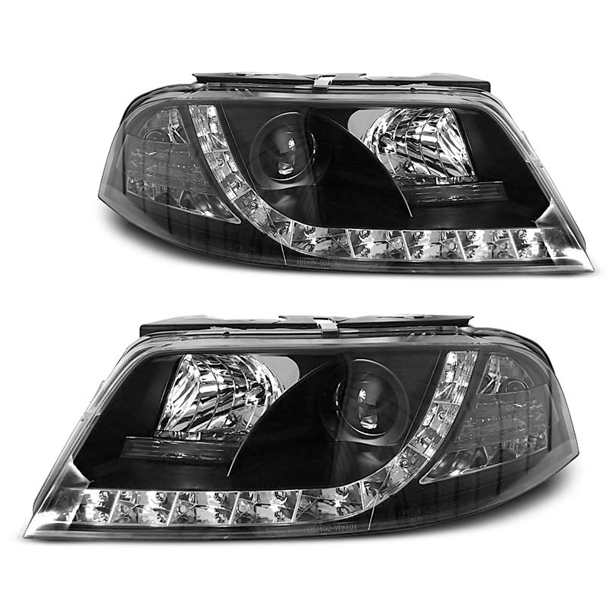Scheinwerfer Daylight Schwarz passend für VW Passat 3BG 09.00-03.05