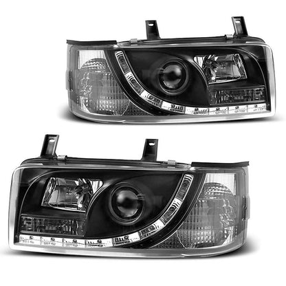 Scheinwerfer Daylight Schwarz passend für VW T4 90-03.03 Transporter