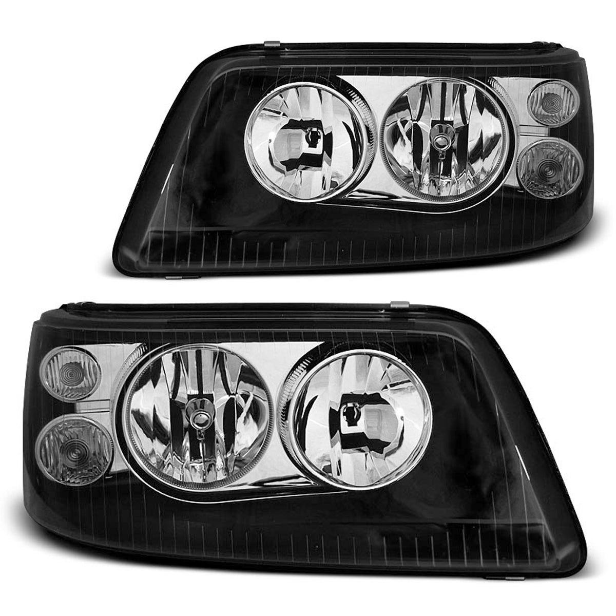 Scheinwerfer Schwarz passend für VW T5 04.03-08.09