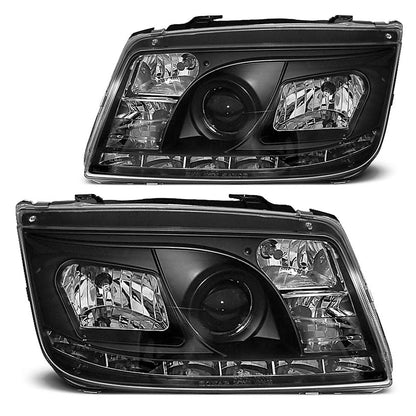 Scheinwerfer Tagfahrlicht Schwarz passend für VW BORA 09.98-05.05