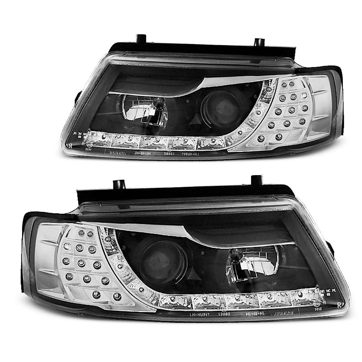 Scheinwerfer Tagfahrlicht Schwarz passend für VW PASSAT B5 11.96-08.00