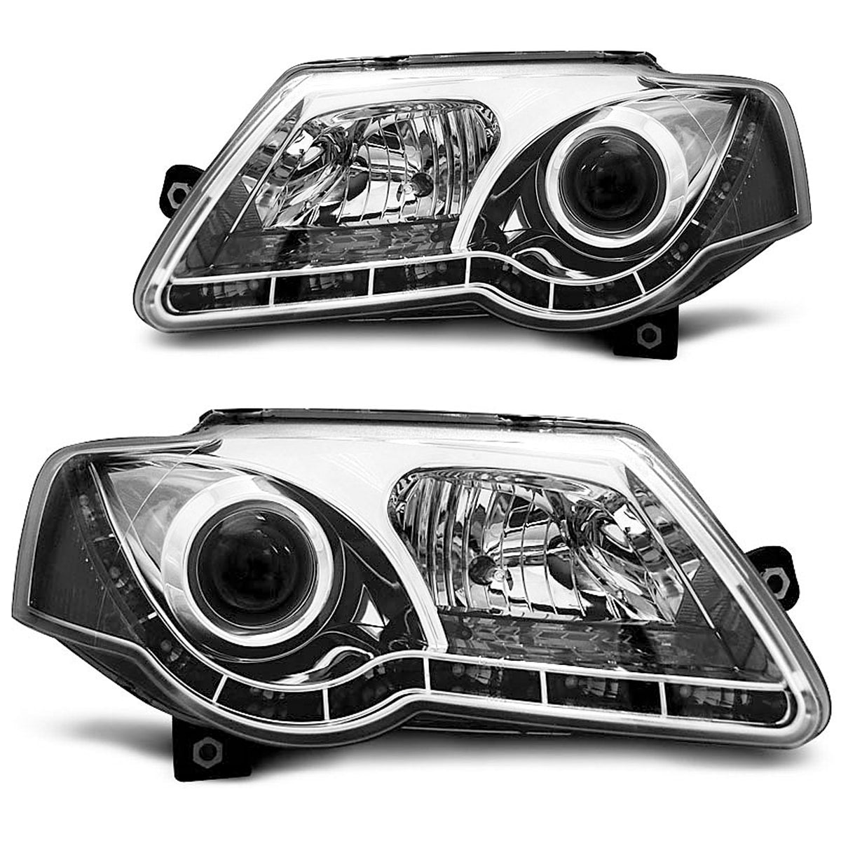 Scheinwerfer Tagfahrlicht Chrom passend für VW PASSAT B6 3C 03.05-10